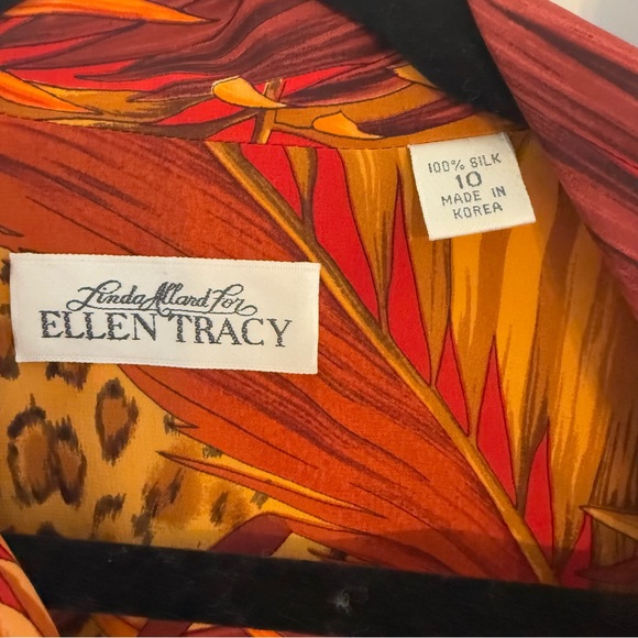 Vintage 100% Silk Jungle Leopard Print Camp Shirt Women’s 10 - Picture 2 of 6